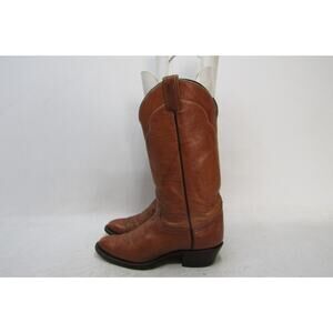 TONY LAMA Womens Size 6.5 B Brown Leather Cowboy Boots